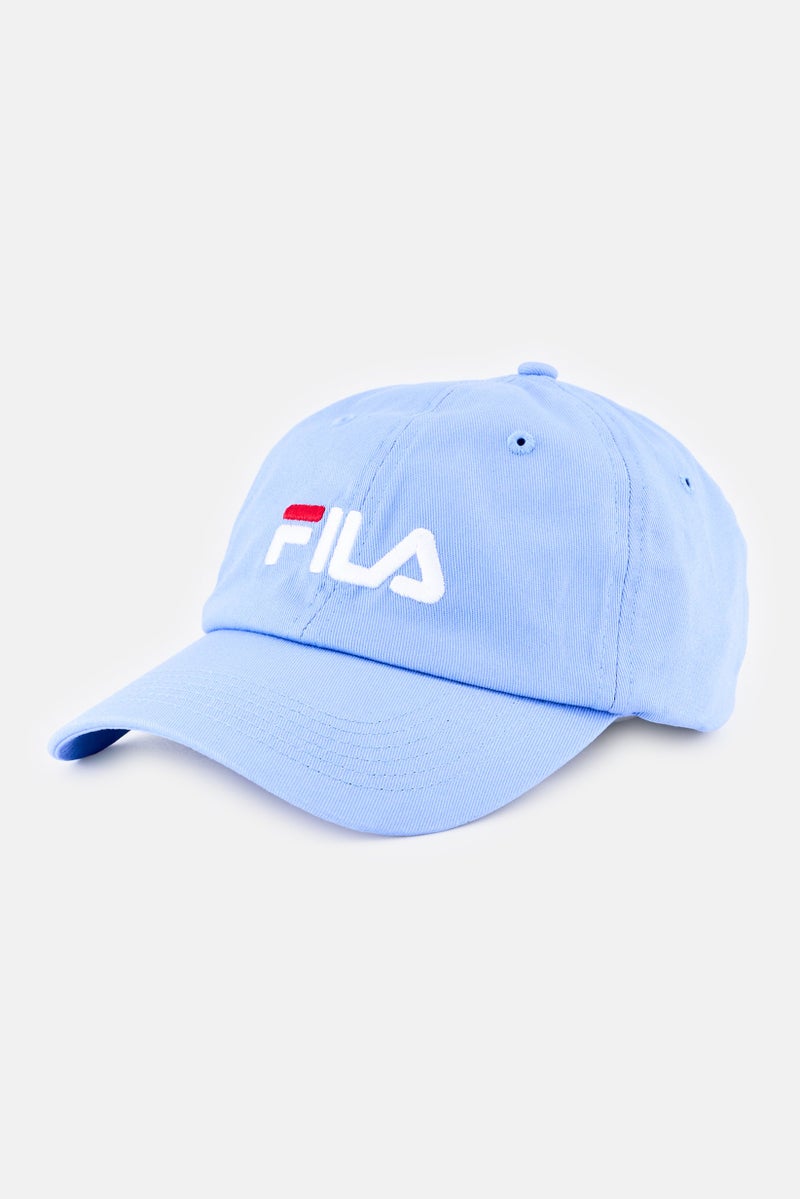 FILA Women Adjustable Buckle Embroidered Logo Cap, Sky Blue - Image 1