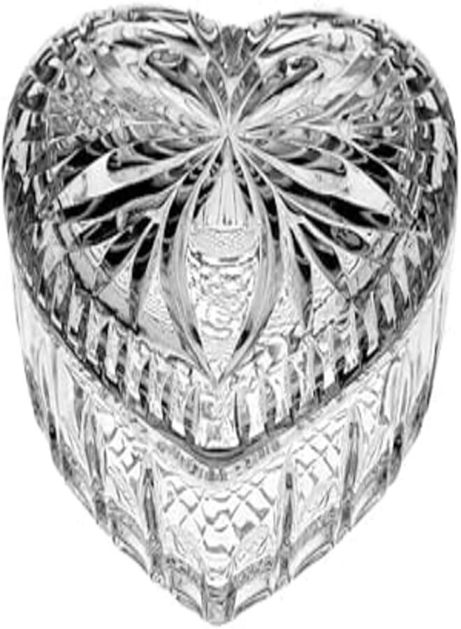 Bohemia Crystal Heart Bonbonniere 13 cm