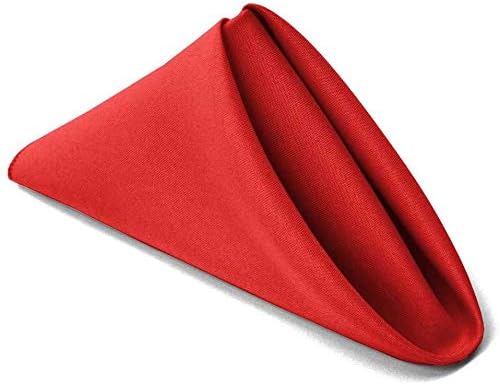TableLinensforLess Pack of 6 RedGreen Christmas Cloth Napkins Size 20inx 20in Polyester Poplin Dinner Napkins with Hemmed Edges Machine Washable Napkins Ideal for Parties Weddings and Dinner - Image 2