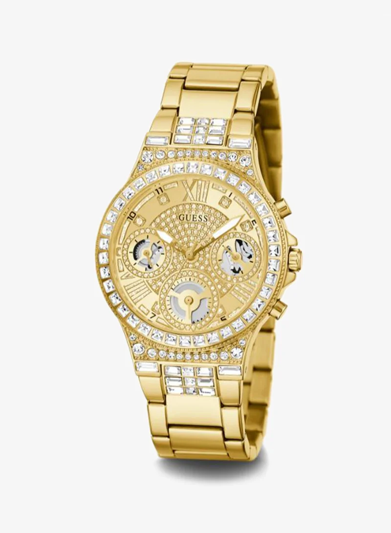Guess  Ladies Gold Tone Multi-function Watch for Women | Best Price UAE
