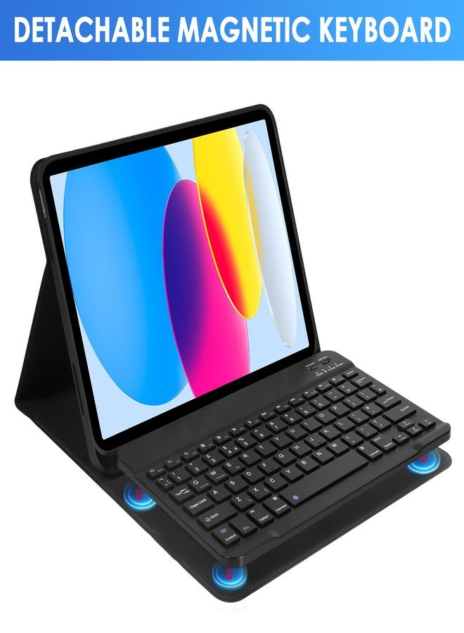 جراب لوحة مفاتيح Nsyee لجهاز iPad الجيل العاشر 10.9 بوصة 2022 وجهاز iPad الجيل الحادي عشر A16 11 بوصة 2025، جراب لوحة مفاتيح بلوتوث قابل للفصل مع لوحة مفاتيح وماوس لاسلكيين لجهاز iPad الجيل العاشر/الحادي عشر - Image 4