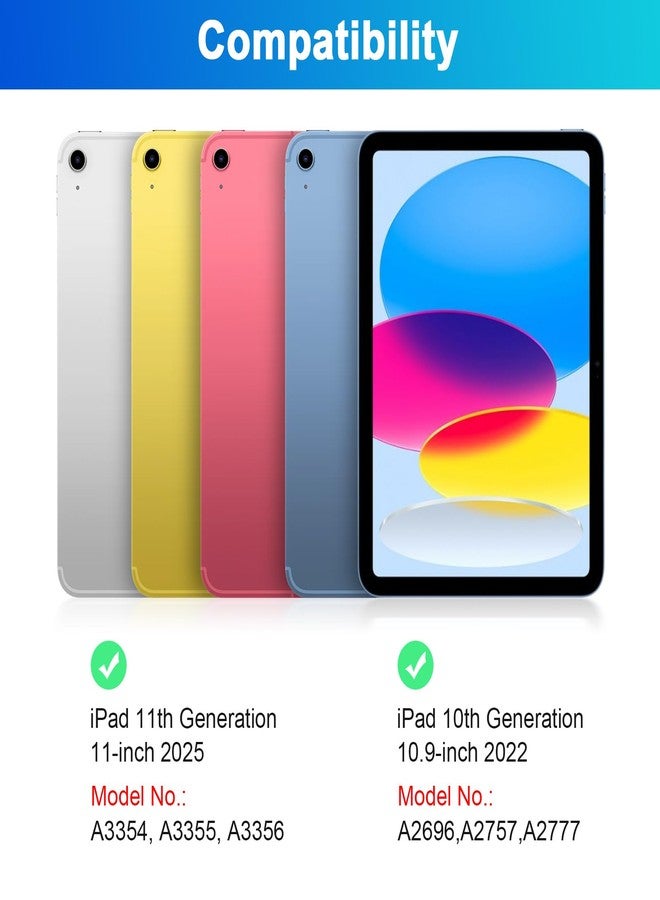 جراب لوحة مفاتيح Nsyee لجهاز iPad الجيل العاشر 10.9 بوصة 2022 وجهاز iPad الجيل الحادي عشر A16 11 بوصة 2025، جراب لوحة مفاتيح بلوتوث قابل للفصل مع لوحة مفاتيح وماوس لاسلكيين لجهاز iPad الجيل العاشر/الحادي عشر - Image 3