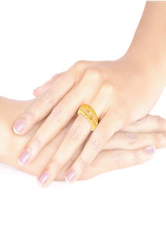Malabar Gold and Diamonds 22 Carat 916 Purity Three Tone Gold Ring RG1186971T16 For Women  - Image 4