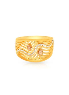 Malabar Gold and Diamonds 22 Carat 916 Purity Three Tone Gold Ring RG1186971T16 For Women  - Image 2