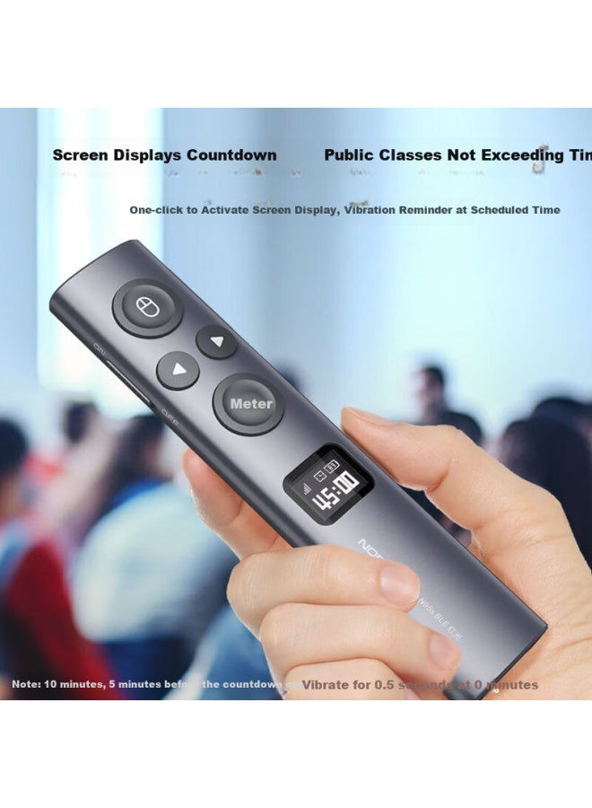 Norwii Bluetooth Laser Pointer Ppt Page Turner, Digital And Physical Dual Laser With Built-in 32gb Memory, Led Lcd Screen For Meetings, Seewo Whiteboard, Honghe Red Light N95s Ble Usb-a - Image 2