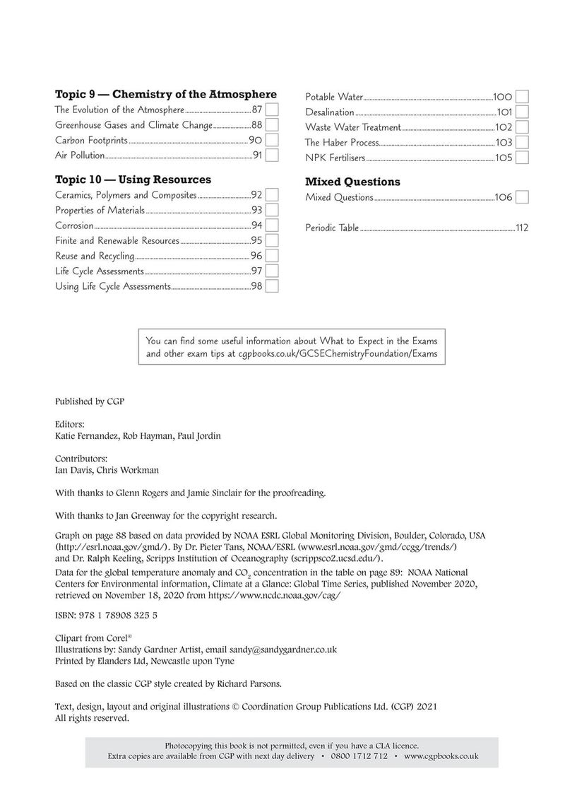 GCSE Chemistry AQA Exam Practice Workbook - Foundation - Image 2