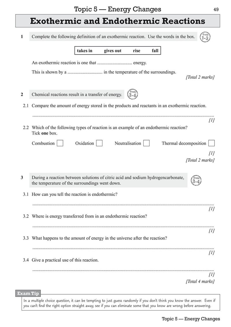 GCSE Chemistry AQA Exam Practice Workbook - Foundation - Image 4
