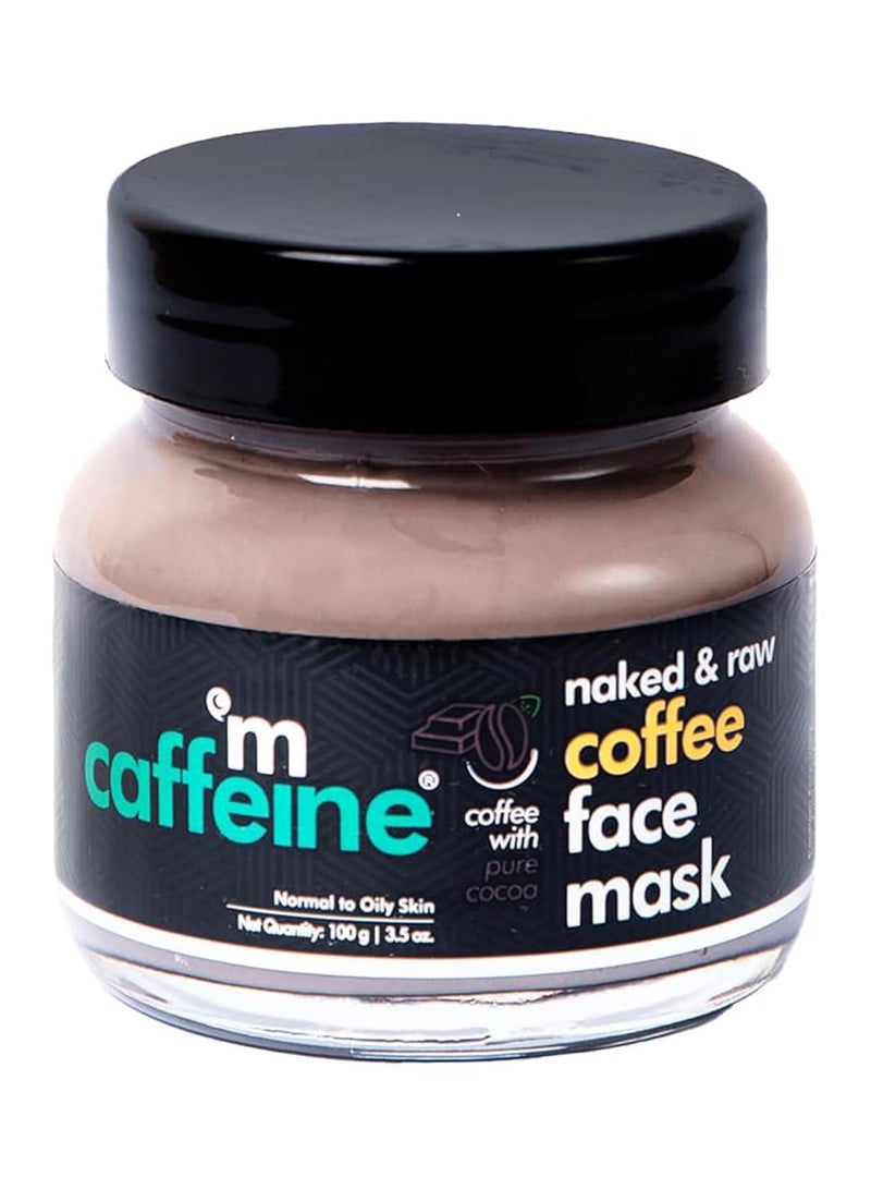 إم كافيين قناع كوفي دي تان باك للوجه مع طين الكاولين وطين مولتاني ميتي وطين البنتونيت | يزيل السمرة وينظف المسام ويتحكم في الدهون الزائدة | لجميع أنواع البشرة (100 جم) - Image 1