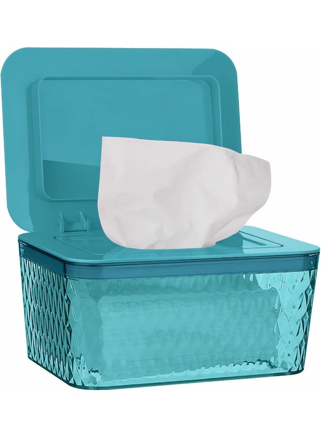 Whiidoom Wipes Dispenser, One-Handed Operation Wipe Holder for Baby & Adult, Seal-Designed Wipes Container for Bathroom Keep Diaper Wipes Fresh (Green) - Image 1