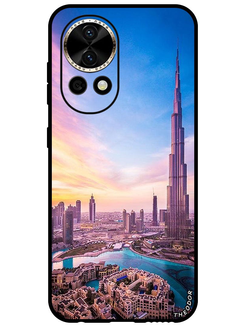 Theodor Protective Case Anti Scratch Shock Proof Bumper Cover For Huawei Nova 12 Burj Khalifa - Image 1
