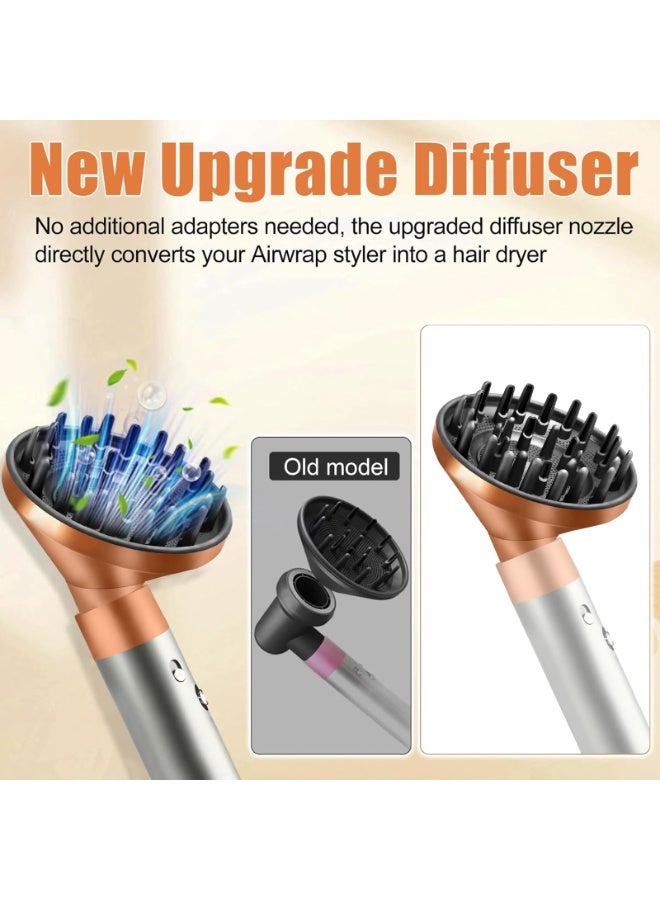 KISSUN Upgraded Diffuser Nozzle Attachment for Dyson for Airwrap, Converting for Airwrap Styler to Hair Dryer Diffuser Attachment - Image 5