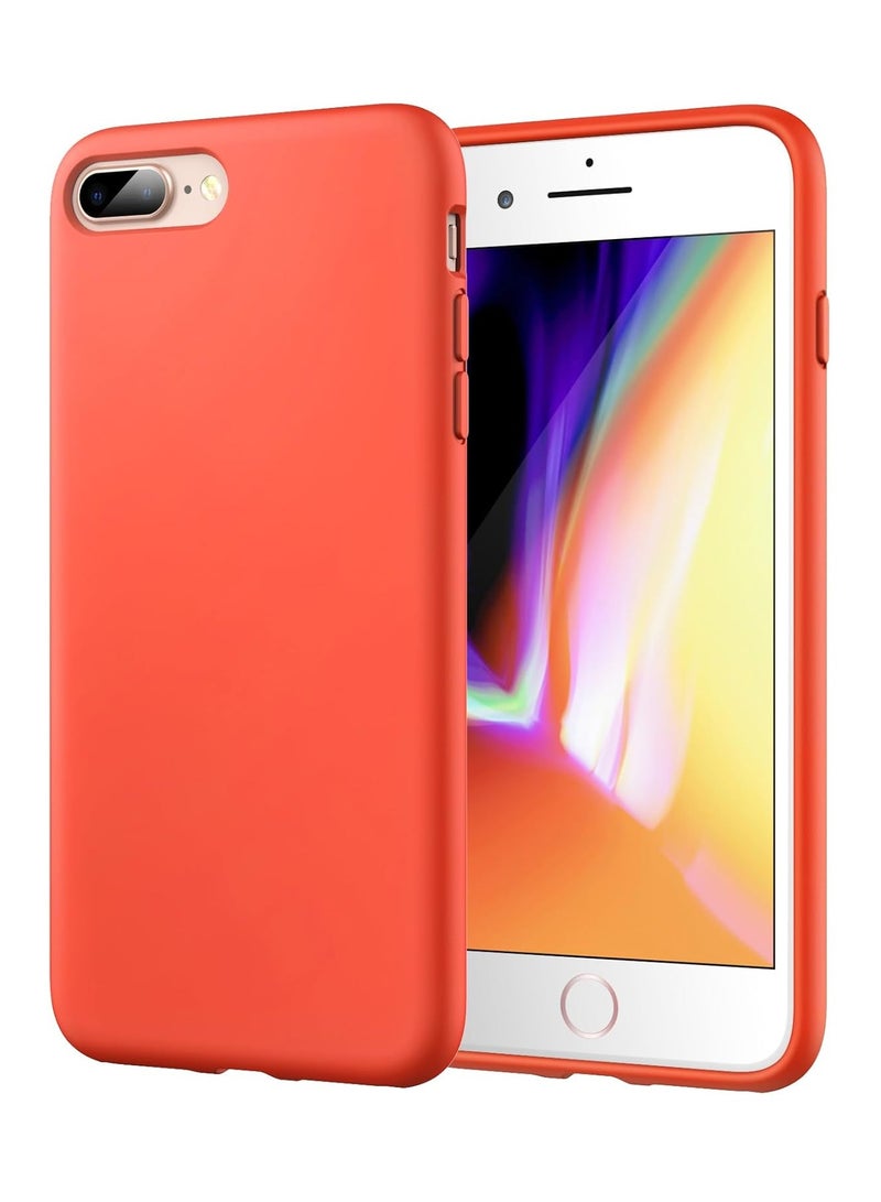 DUSALA iPhone 7 Plus Case, iPhone 8 Plus Case,  Liquid Silicone Phone Case for iPhone 7 Plus / 8 Plus 5.5 Inch, Colorful Silky-Soft Protective Cover (Red) - Image 1