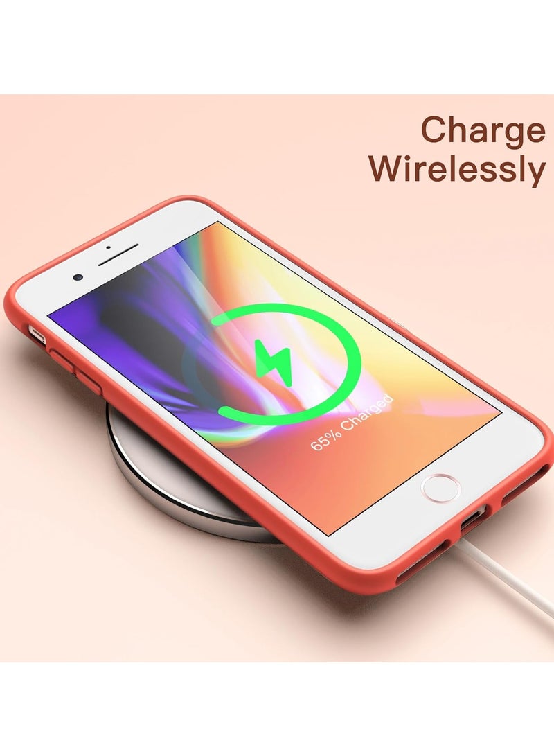 DUSALA iPhone 7 Plus Case, iPhone 8 Plus Case,  Liquid Silicone Phone Case for iPhone 7 Plus / 8 Plus 5.5 Inch, Colorful Silky-Soft Protective Cover (Red) - Image 3