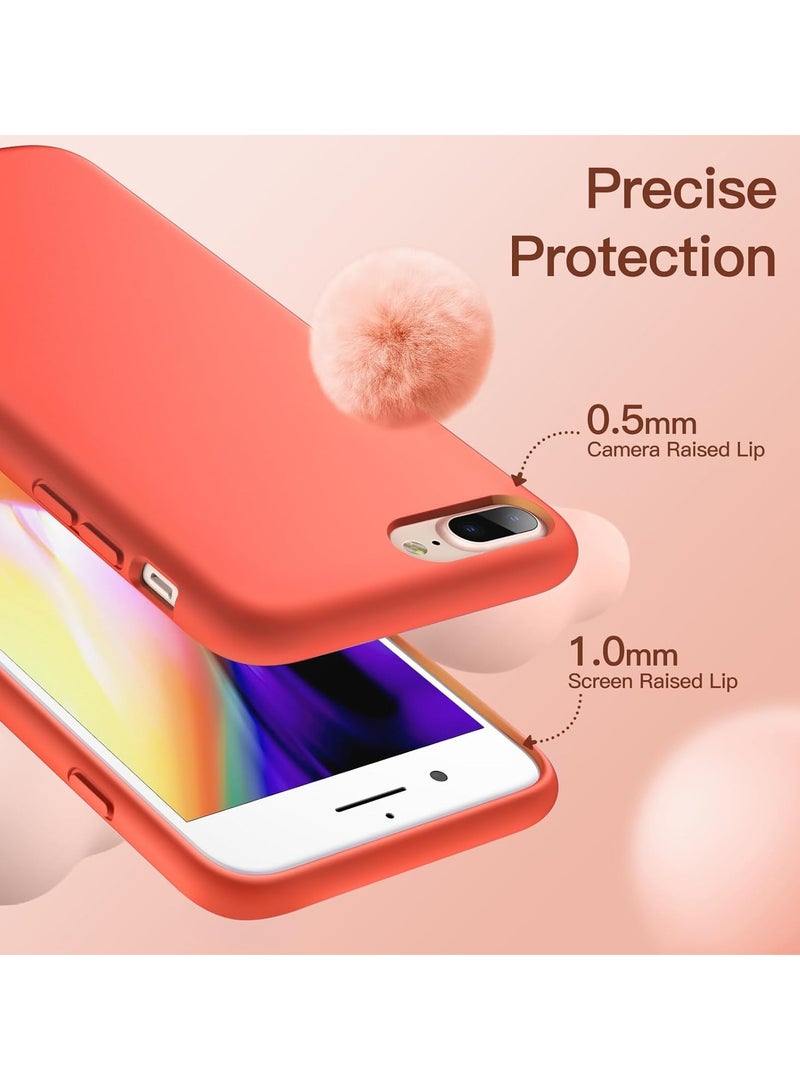 DUSALA iPhone 7 Plus Case, iPhone 8 Plus Case,  Liquid Silicone Phone Case for iPhone 7 Plus / 8 Plus 5.5 Inch, Colorful Silky-Soft Protective Cover (Red) - Image 5