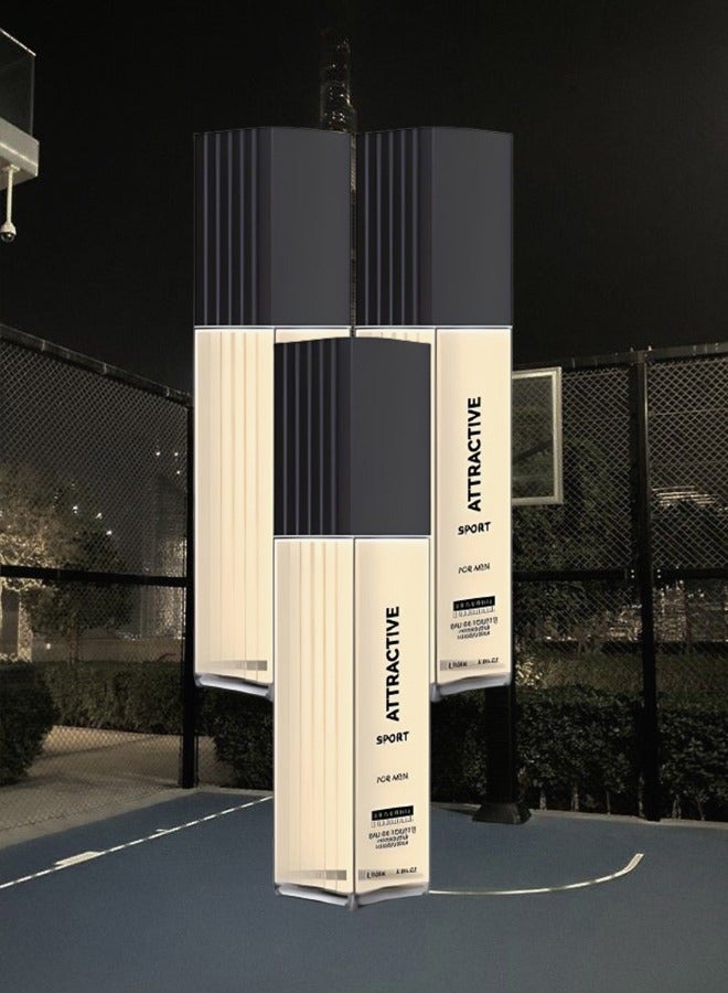 يونيفرسال 3 قطع عطر اتراكتيف سبورت للرجال 100 مل - Image 1