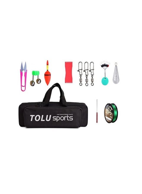 Spining Telescopic Fishing Rod and Reel Combo Kit Set From TOLU Sports with Line Lures Hooks Reel and Carry Bag