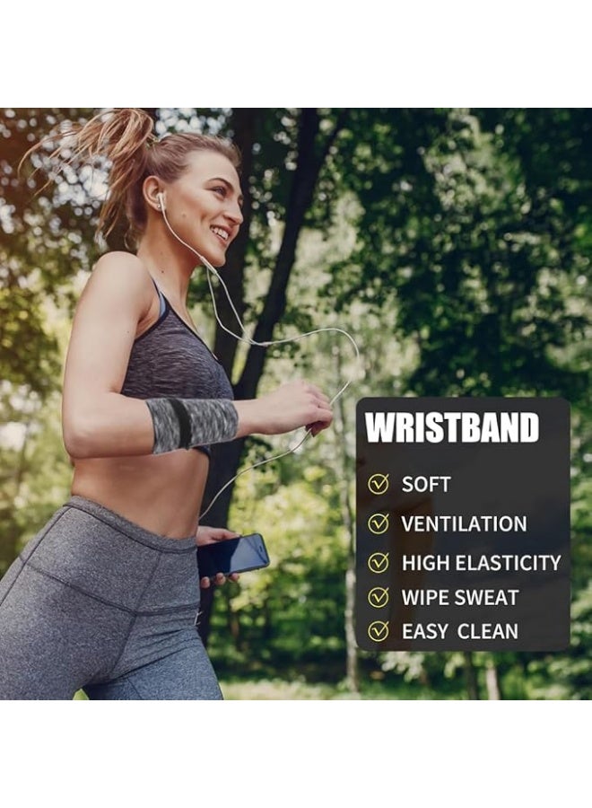 حقيبة ذراع رياضية للركض واللياقة في الهواء الطلق بحزام معصم بسحاب من قماش حريري جاف سريعًا - Image 5