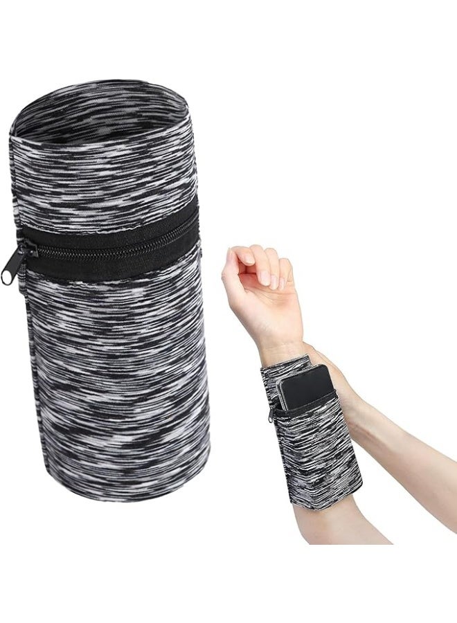 حقيبة ذراع رياضية للركض واللياقة في الهواء الطلق بحزام معصم بسحاب من قماش حريري جاف سريعًا - Image 1