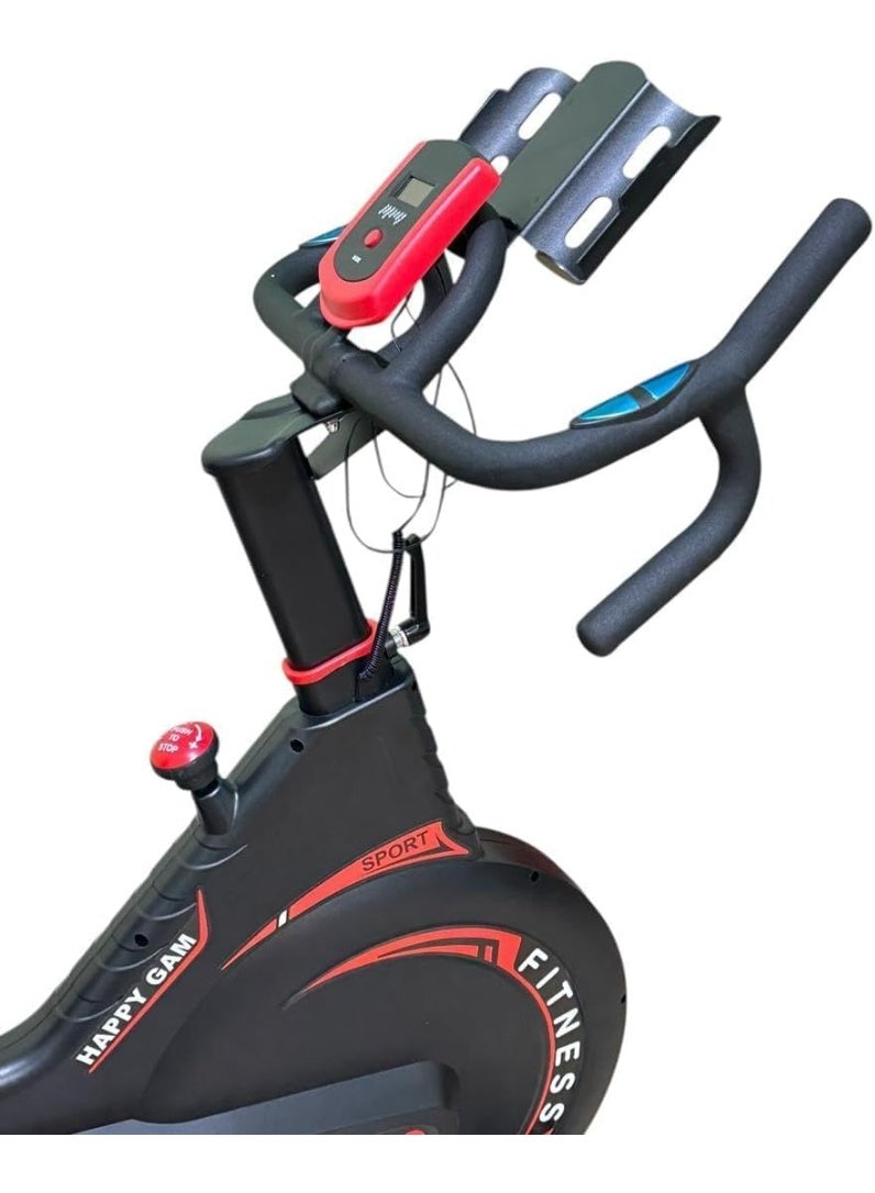 Home exercise bike for cardio and strength training with adjustable height, exercise bike. (With free green resistance band) - Image 3