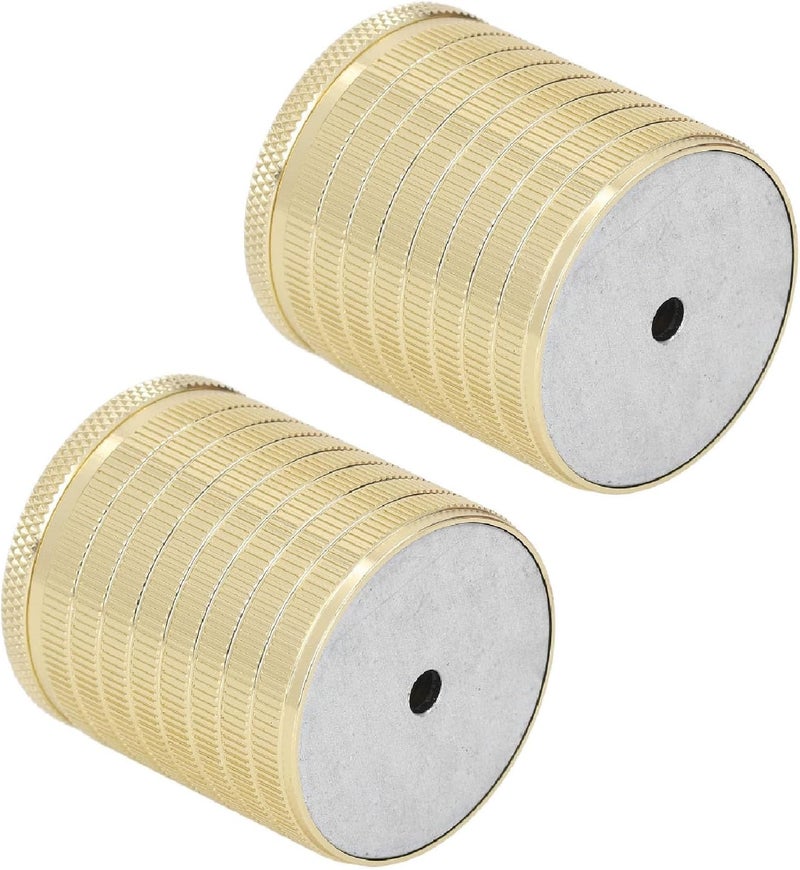 Table Leg Risers Adjustable Height 43-75mm Aluminum Alloy 2Pcs Furniture Feet Support - Strong Load Bearing, No Screws Design, Ideal for Sofa and Bed Frame Support (Bright Gold) - Image 4