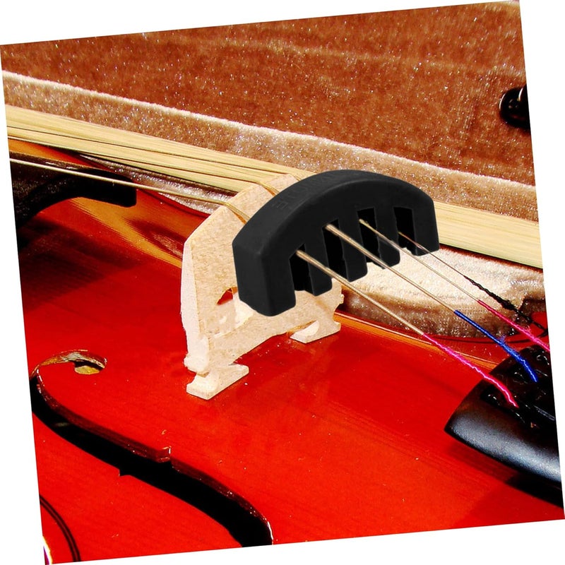 TOYANDONA Portable Violin Mute Lightweight Rubber Mute with Five-claw Design for Sound Reduction for Practice and Quiet Performances Essential Violin Accessory - Image 5