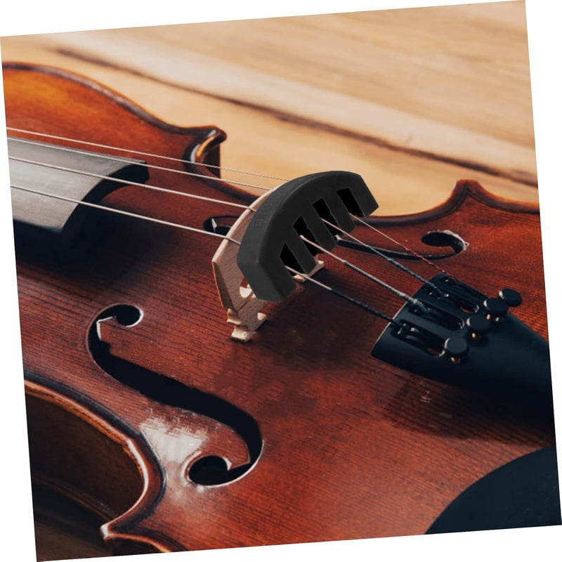 TOYANDONA Portable Violin Mute Lightweight Rubber Mute with Five-claw Design for Sound Reduction for Practice and Quiet Performances Essential Violin Accessory - Image 4