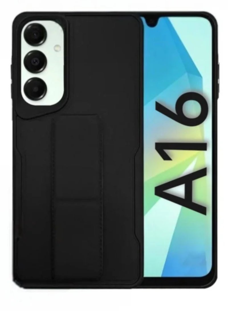 Case Cover For Samsung Galaxy A16 / A16 G With Magnetic Hand Grip 3 in 1 Black - Image 1