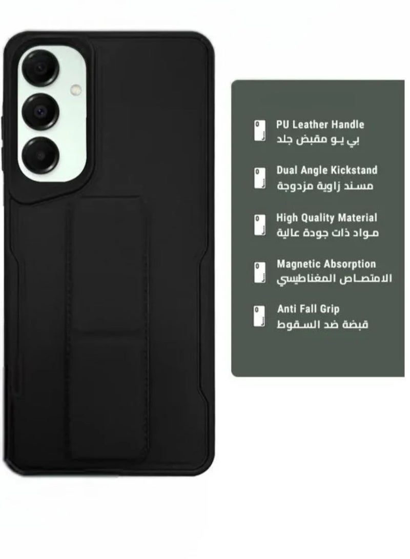 Case Cover For Samsung Galaxy A16 / A16 G With Magnetic Hand Grip 3 in 1 Black - Image 2