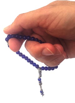 Alwan 33 Count Muslim Prayer Beads - Dark Blue  - Image 2