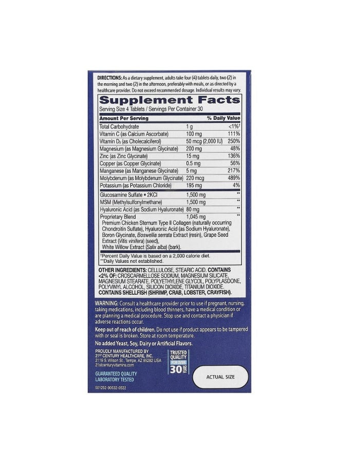 21st Century Arthri-Flex Advantage  - 120 Tablets - Image 2