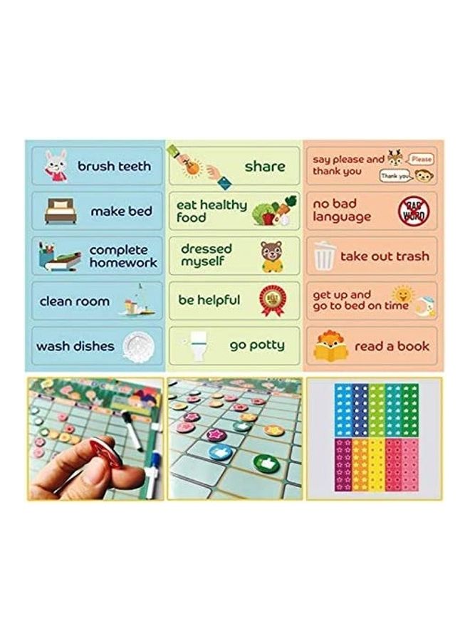 Reward Chart Self-Discipline Table Record Star Stickers Set - Image 2