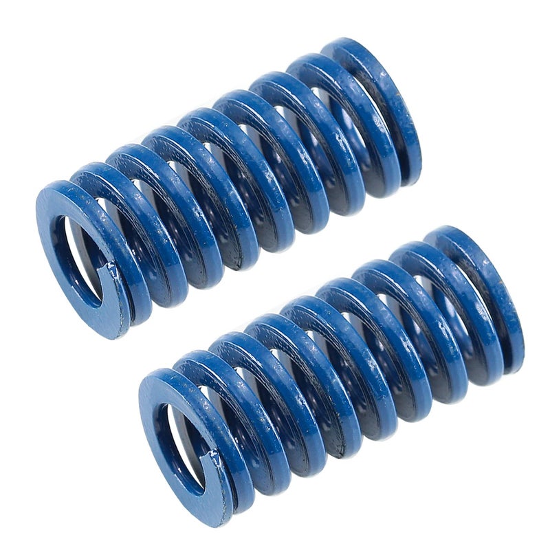 Metal Spring，Springs Compression Spring, 12mm OD 6mm ID 25mm Long Spiral Stamping Light Load Compression Mould Die Spring, for Mechanical Equipment 3D Printer Accessories Blue Tone 2pcs - Image 1