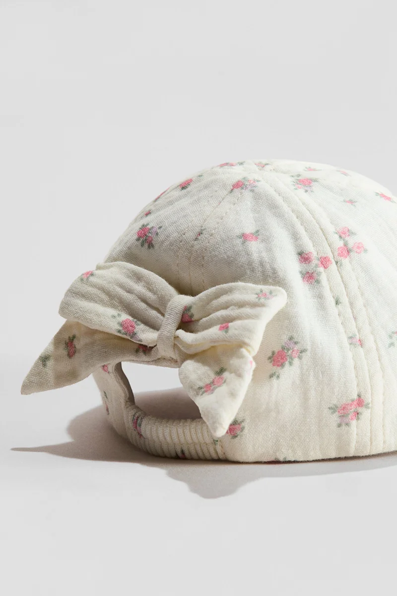 H&M Bow-detail muslin cap