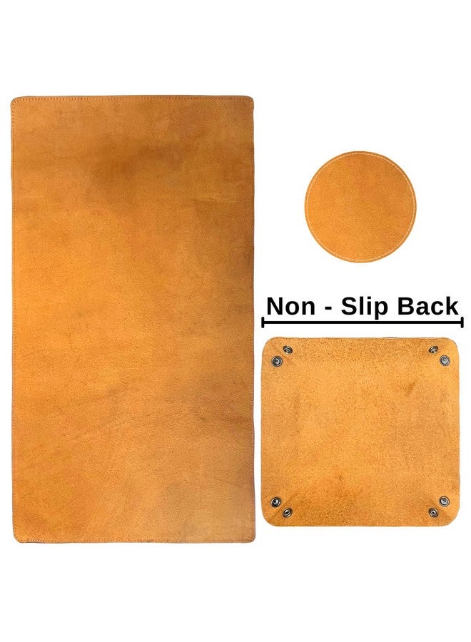 Rustic Town Leather Desk Mat Desk Pad - Full Grain (32x16) Leather Desk Cover Blotter & Protector - Large Computer Keyboard Gaming Table Mat - Desktop Accessories Mouse Pad for Laptop, Office & Home  - Image 4