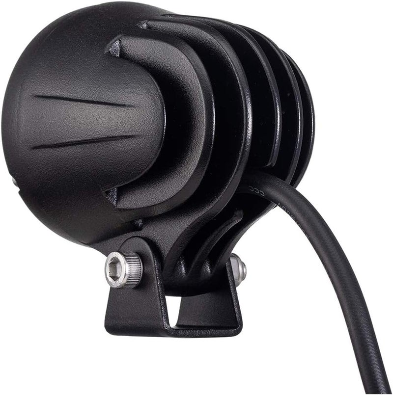 Lightronic Offroad 2.6" Round Motorcycle LED Fog Light Pods, 6000K Cool-White Long Range Flood Beam, Rugged Die-Cast Aluminum Housing, Corrosion Resistant Waterproof, 12V/24V DC, 2-Pack - Image 4