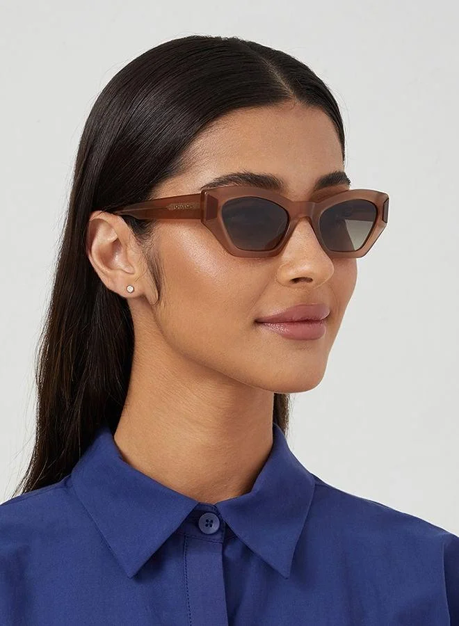 30Sundays 30Sundays FALERA,Women Sunglasses, Cat Eye Sunglasses, UV Protection: UV400 (Beige,Brown)