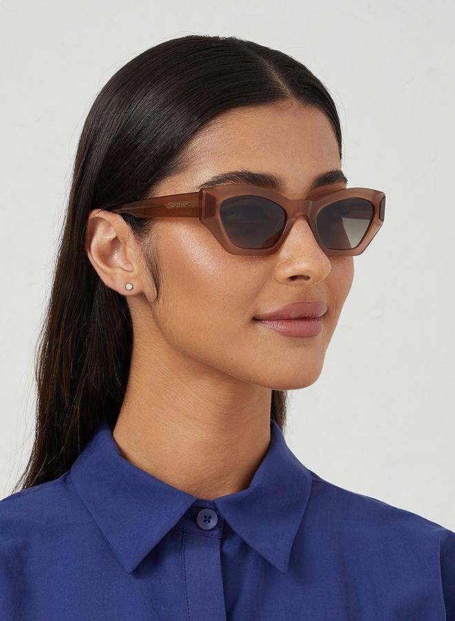 30Sundays FALERA,Women Sunglasses, Cat Eye Sunglasses, UV Protection: UV400 (Beige,Brown) - Image 5