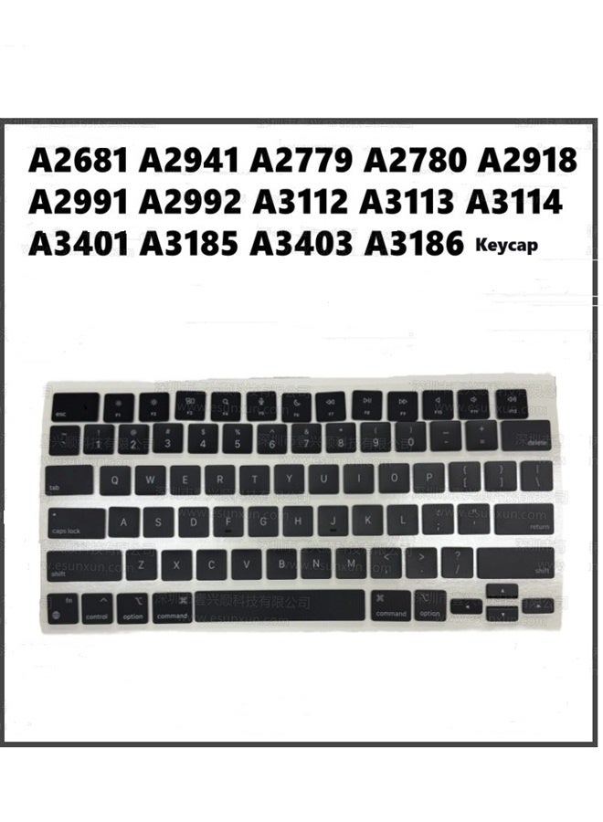 MacBook Pro 14 '16' M2/M3/M4 Notebook Replacement Key Suitable for A2779 A2780 A2918 A2991 A2992 A3112 A3113 A3114 A3401 A3185 A3403 A3186 - Image 1