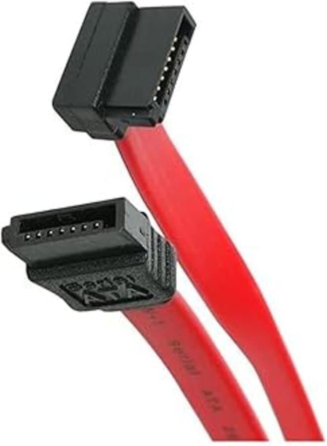 Keendex kx 2578 sata extension cable, 90-degree, 50cm - red