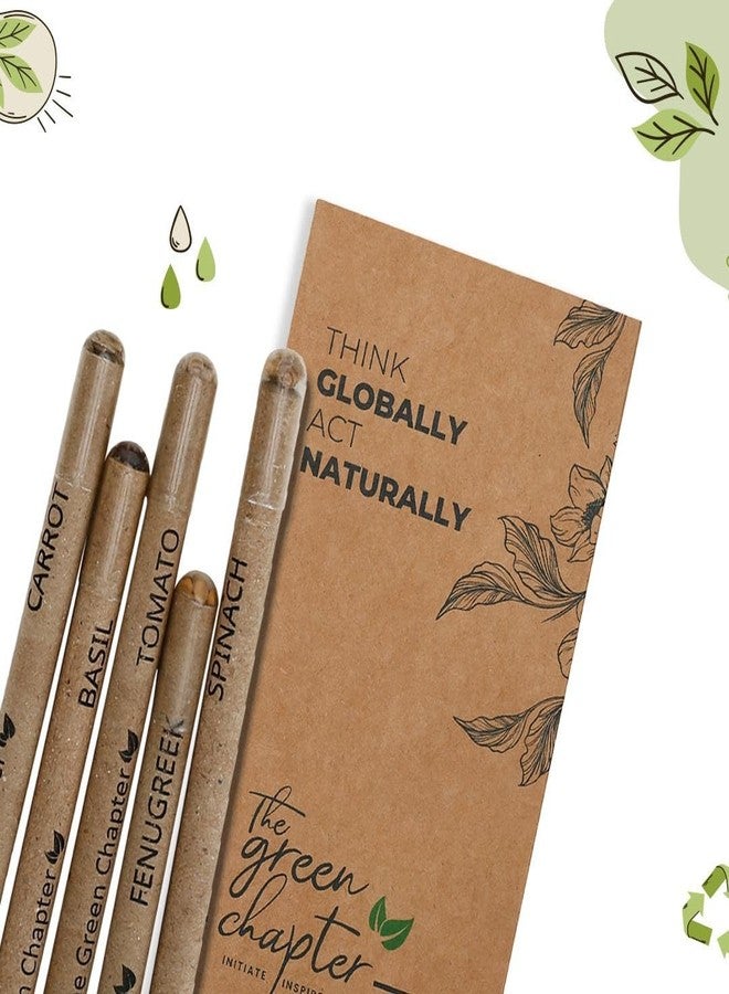 THE GREEN CHAPTER Seed Blue Ball Pens Plantable Recycled Stationary Paper Set Seed Ball Pen Gift Set of 40 | Corporate Gift Herb and Flower Seed | Blue Seed Plantable Pens - Image 4