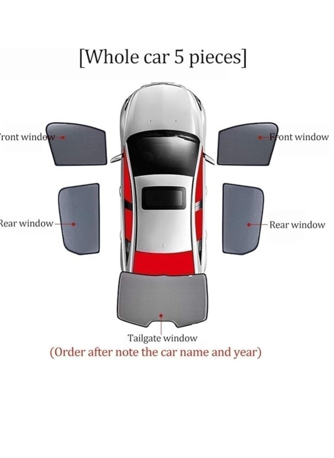 TOYOTA - TOYOTA CAMRY High-Quality Car Sunshade All Side Sunshade UV and Heat Protection Front Back Sides Sun Shades - Image 1