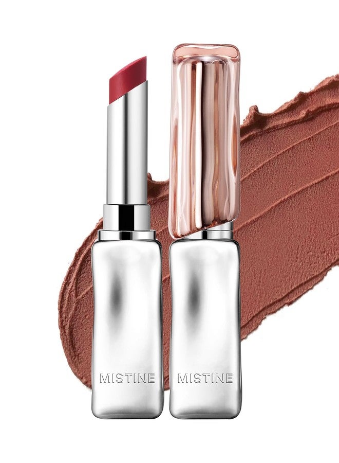 Mistine Thai Latte Sheer Creamy Lipstick - Velvet Matte Finish, Non-Sticky, Rainy Iced Coffee 3.5g - Image 1