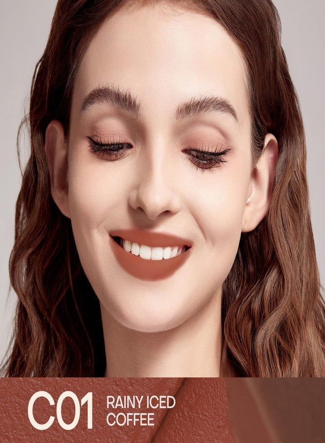 Mistine Thai Latte Sheer Creamy Lipstick - Velvet Matte Finish, Non-Sticky, Rainy Iced Coffee 3.5g - Image 2