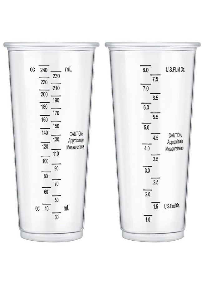 كومفرت أكسيس أكواب قياس بلاستيكية شفافة للغاية للاستخدام مرة واحدة، سعة 8 أونصة/240 مل (عبوة من 50 كوبًا) - Image 5