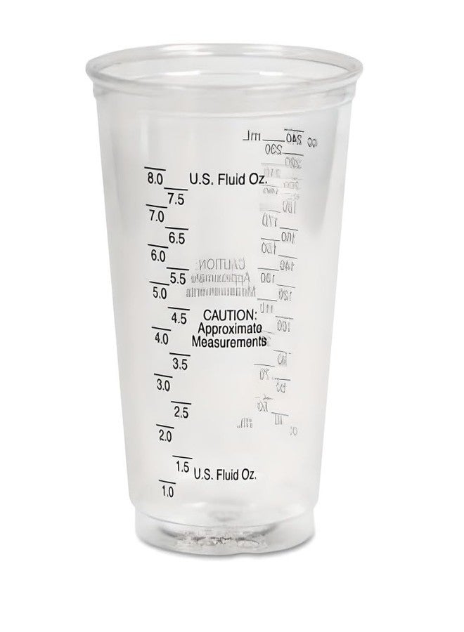 كومفرت أكسيس أكواب قياس بلاستيكية شفافة للغاية للاستخدام مرة واحدة، سعة 8 أونصة/240 مل (عبوة من 50 كوبًا) - Image 4