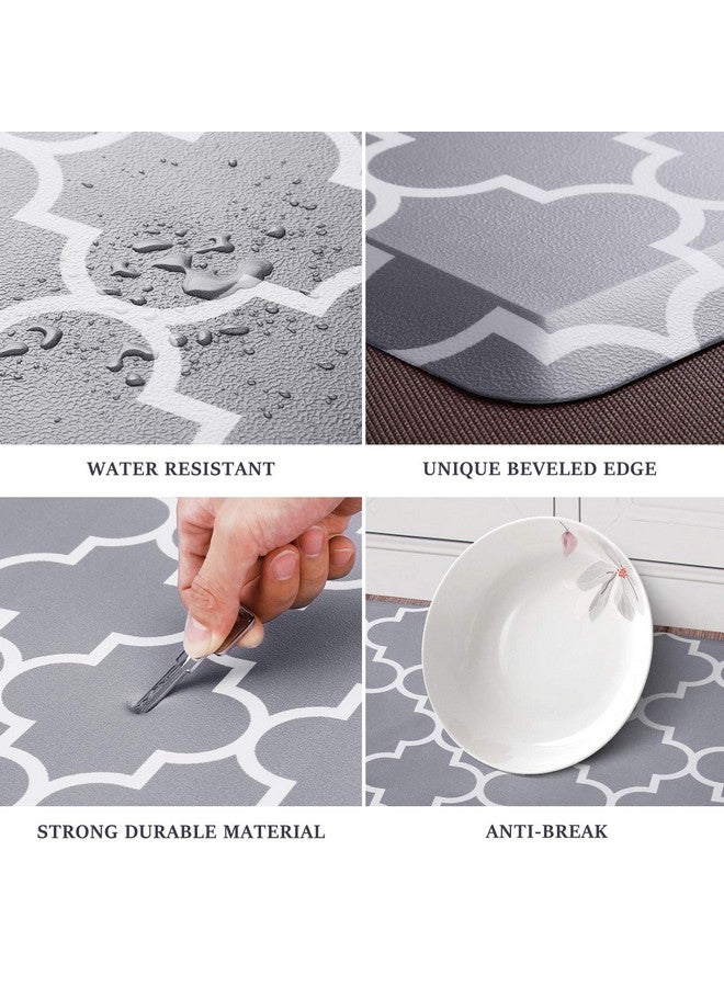 WiseLifeNaturals WISELIFE Kitchen Mat and Rugs Cushioned Anti-Fatigue,17.3"x 28",Non Slip Waterproof Ergonomic Comfort Mat for Kitchen, Floor Home, Office, Sink, Laundry, Grey - Image 4