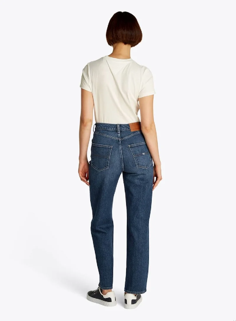 TOMMY JEANS High Rise Slim Straight Jeans