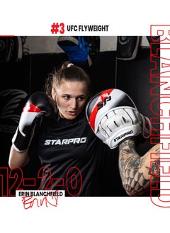 Starpro Boxing Mitts - Vegan Leather - Boxing Pads for Coaching in Boxing MMA Kickboxing and Martial Arts - Men & Women - Training Pads  - Image 4