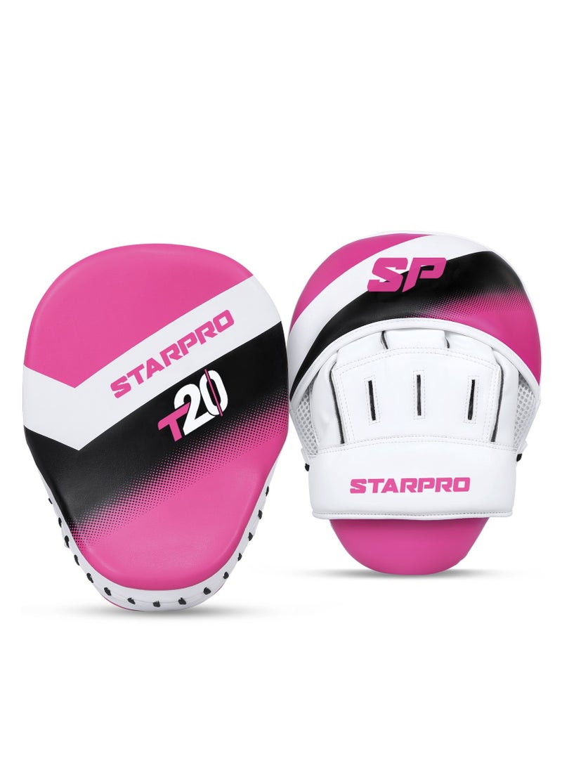 Starpro - Boxing Mitts - Vegan Leather - Boxing Pads for Coaching in Boxing MMA Kickboxing and Martial Arts - Men & Women - Training Pads - Image 1