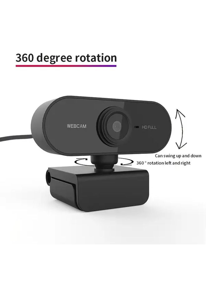 1080P Full HD Smart Webcam with Auto Focus Microphone Plug and Play for Work Classroom - Image 1